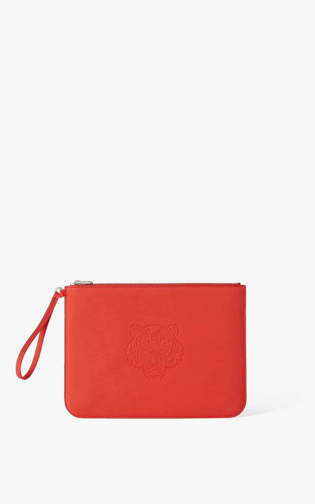 Kenzo Preppy Tiger large Clutch Red For Womens 2769ZOPIH
